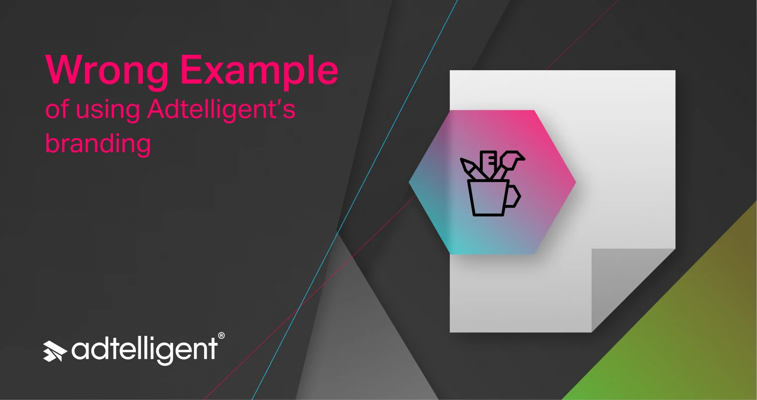 Colors 3 Wrong example of using Adtelligent’s branding