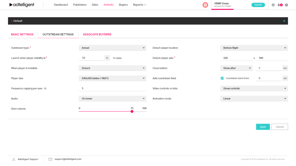 Adtelligent Outstream Ad Unit