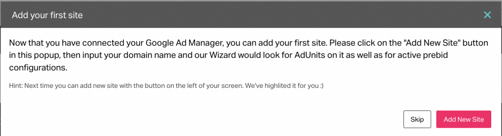 Add header bidding on website using Adtelligent Platform