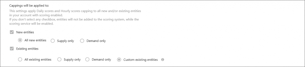 New settings to add scoring services