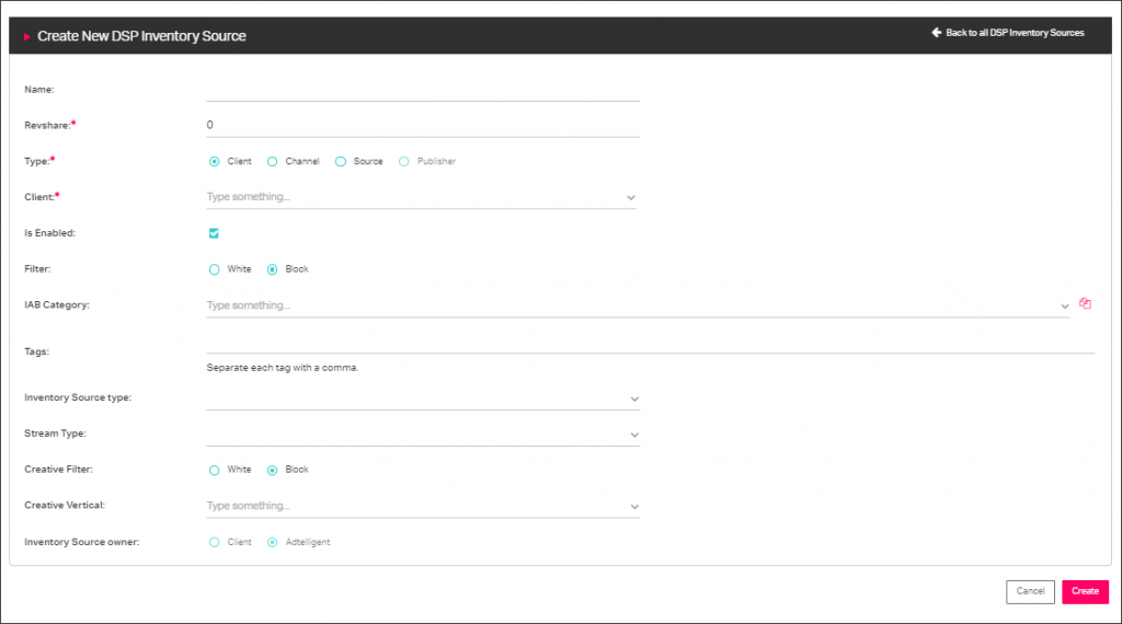 New filters for traffic sources