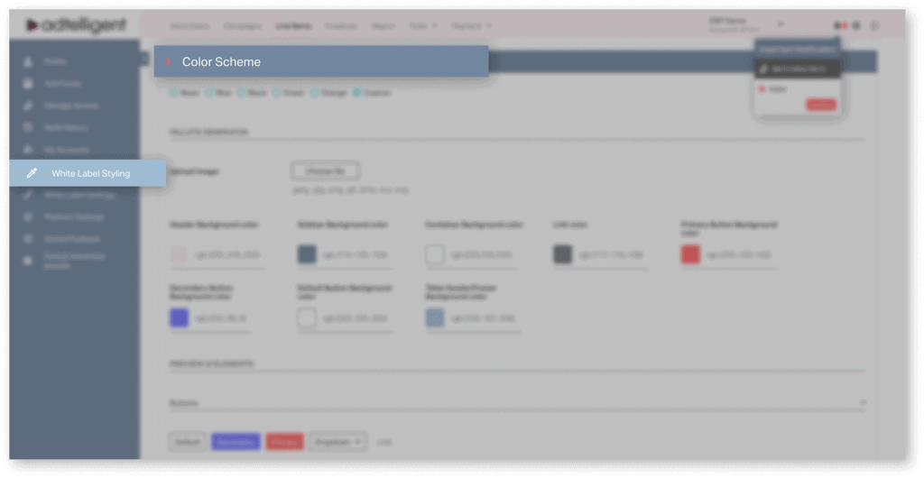 DSP - White-label additional style settings