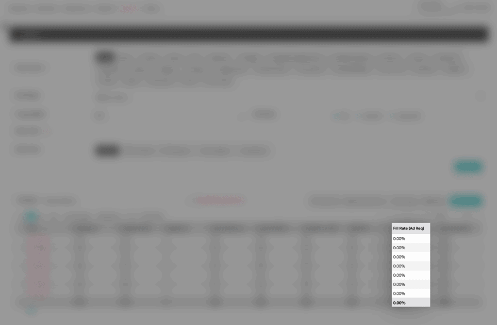 Fill Rate (Ad Req) Now Shown by Default in Reports and Dashboard 1