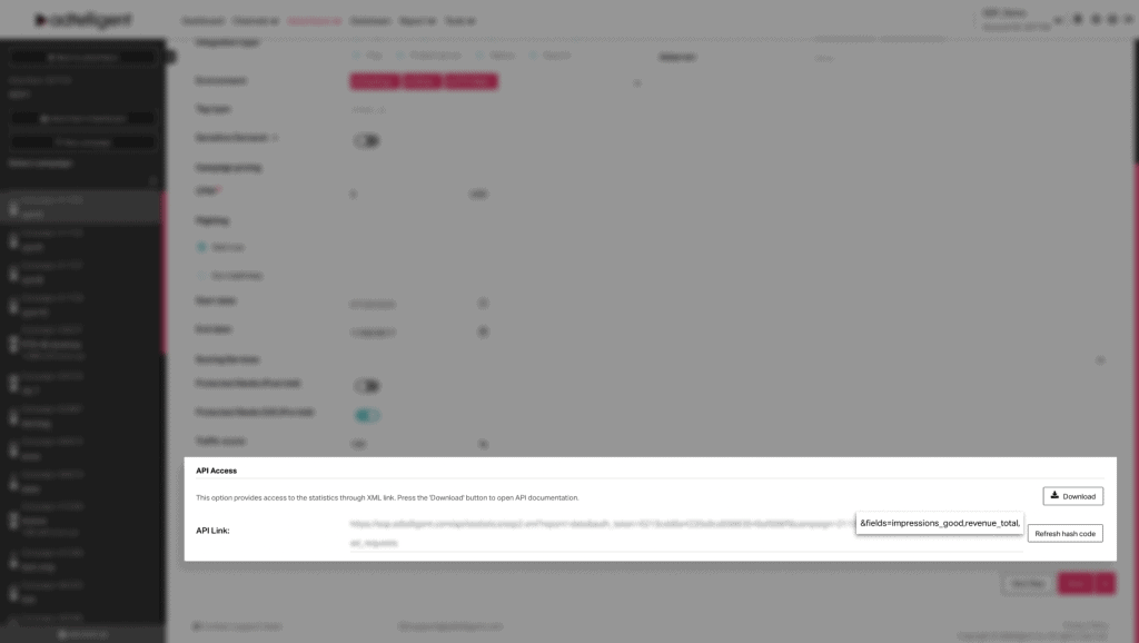 Adtelligent Product Updates Q4 2025 3 Updated API Metrics for Advertisers and Campaigns