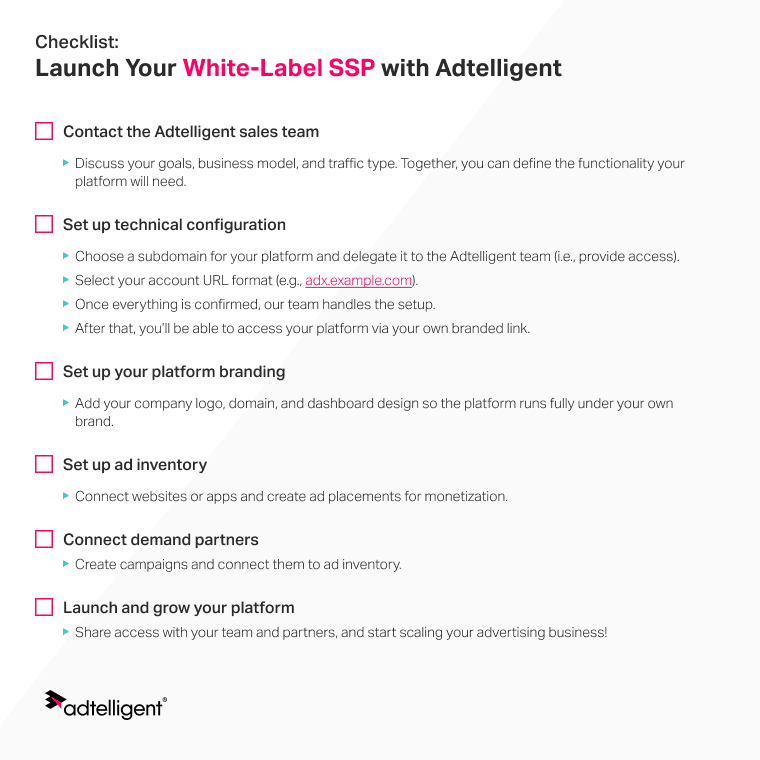 What Is a White Label Ad Platform? Benefits, Features & How It Works 2 Launch Your White-Label Ad Platform with Adtelligent