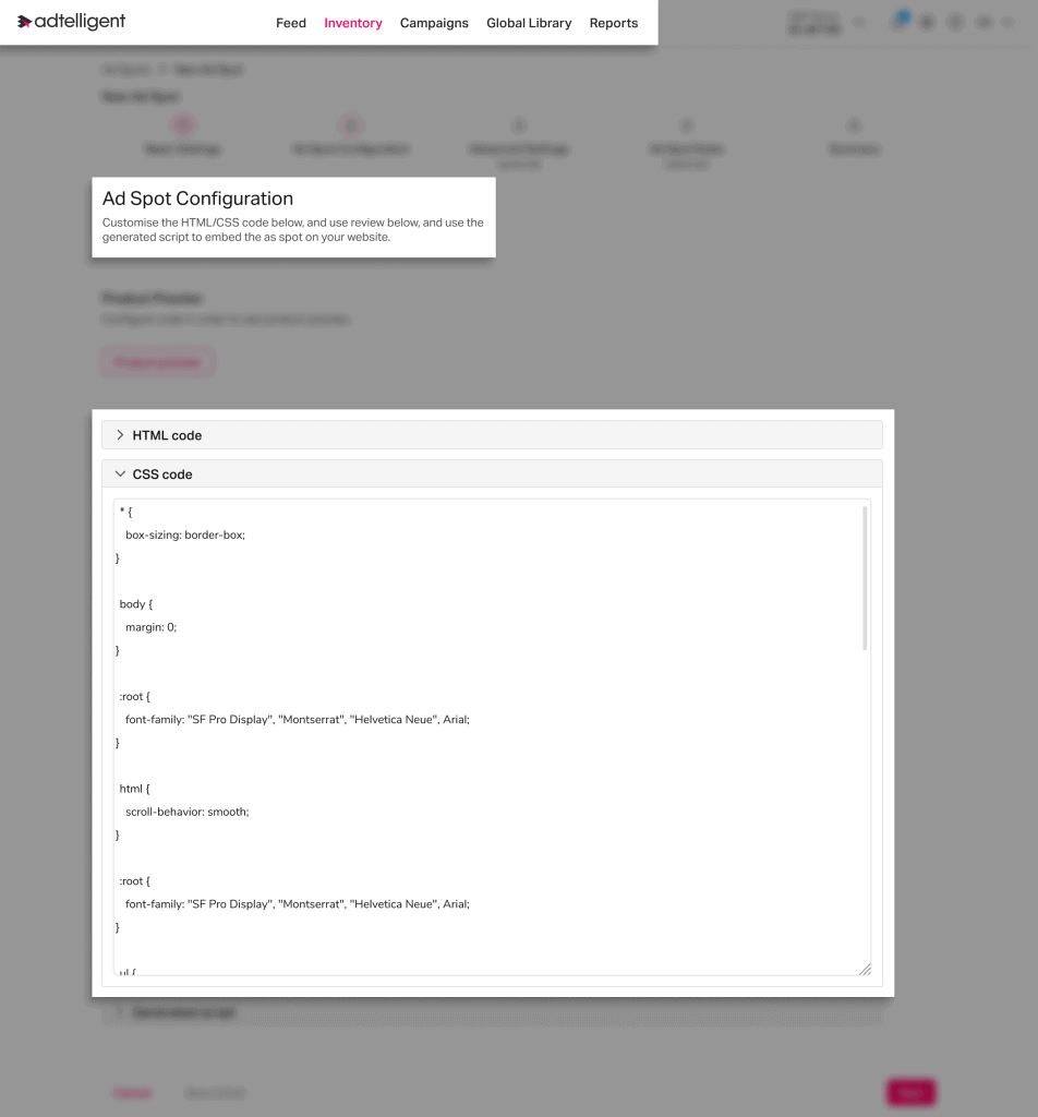 Ad Spot configuration | Retail media product updates Q1 2026